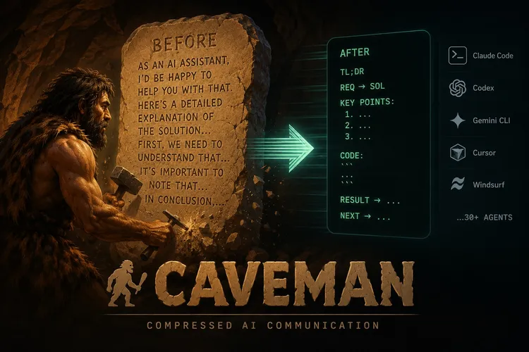 AI Agent Skill: Caveman Mode Cuts 75% Output Tokens Without Losing Accuracy