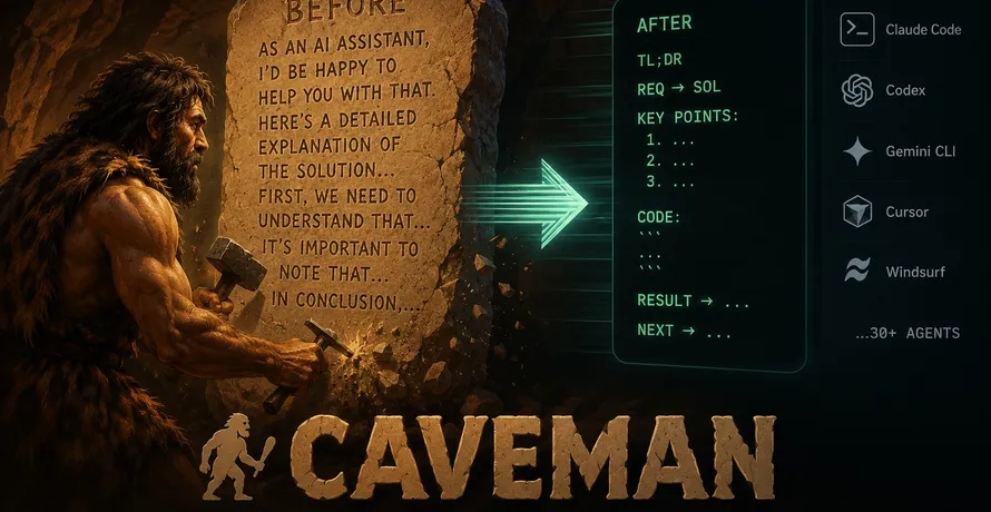 AI Agent Skill: Caveman Mode Cuts 75% Output Tokens Without Losing Accuracy