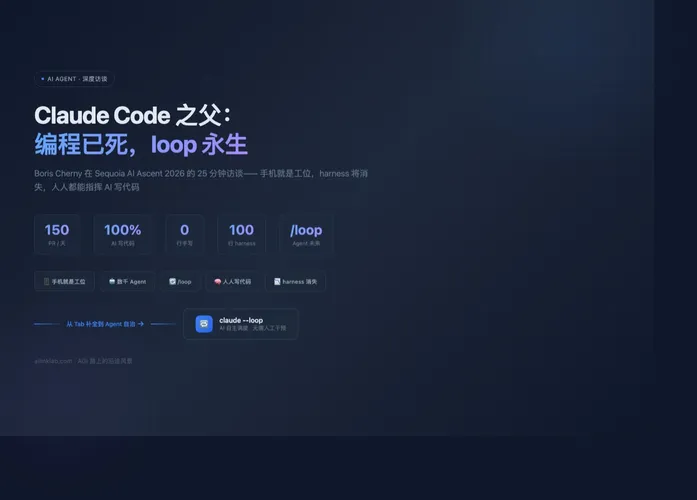 Claude Code 之父：编程已死，loop 永生
