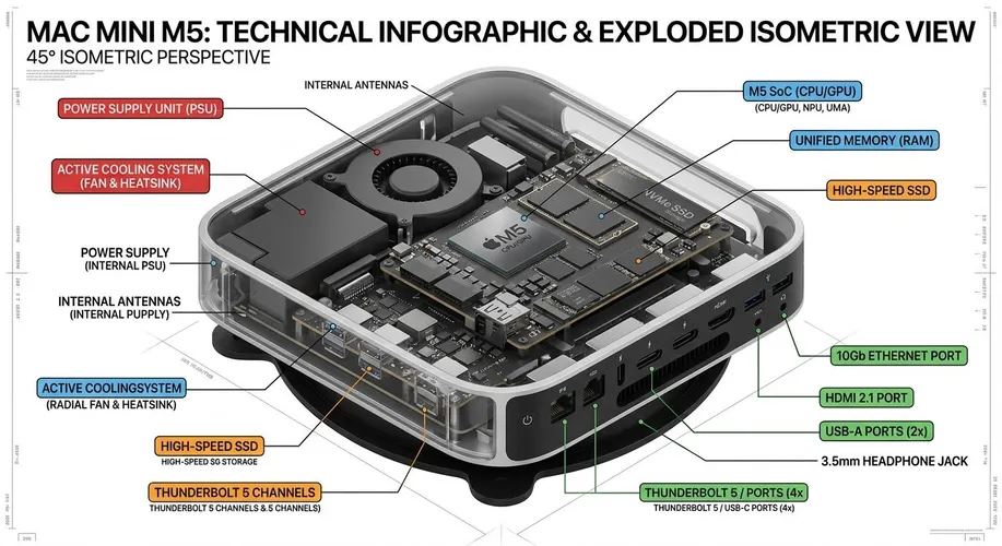 Isometric 3D Technical Infographic Prompt: Photoreal + Annotation Overlay