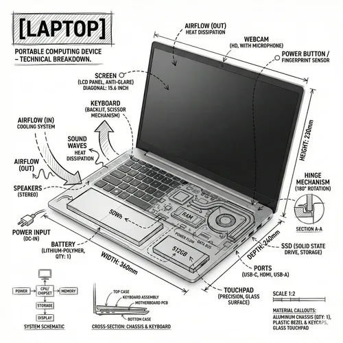 Technical Annotation Infographic Prompt for Product Images