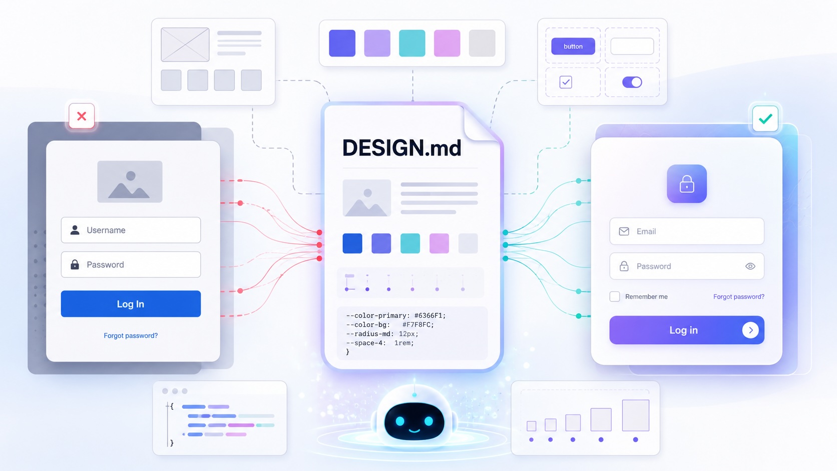 Md Project Design DESIGN.md Design System — Give AI Agents a Visual Blueprint in Plain ...